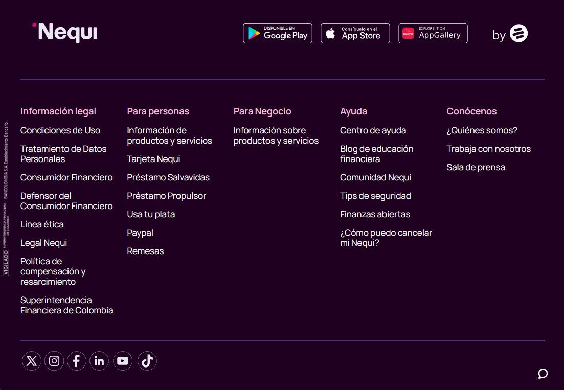 Footer Desktop